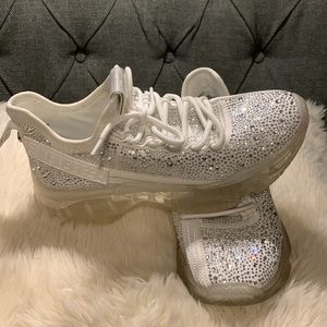Steve Madden rhinestone sneakers size 9m
